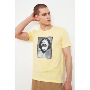 Trendyol Yellow Men's T-Shirt kép