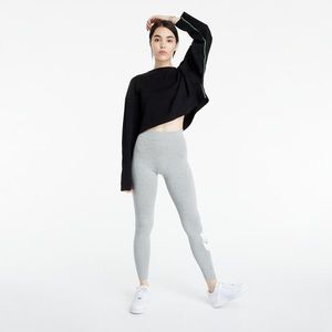 Nike Sportswear W Essential High-Rise Leggings Dk Grey Heather/ White kép