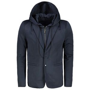 Ombre Clothing Men's casual hooded blazer jacket M156 kép