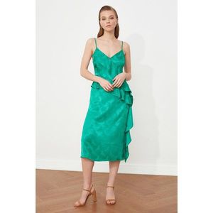 Trendyol Emerald Green Collar Detailed Dress kép
