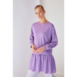 Trendyol Purple Frilly Hem Tunic kép