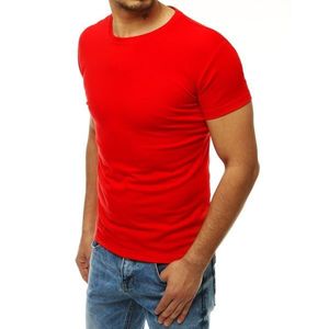 Red men's t-shirt without print RX4189 kép