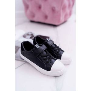 Children's Sneakers With Velcro Big Star DD374108 Black kép