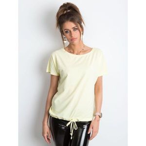 Women´s cotton t-shirt, light yellow kép