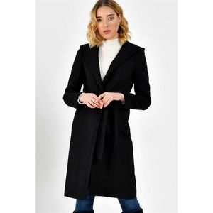 Z6630 DEWBERRY WOMEN's COAT-BLACK kép