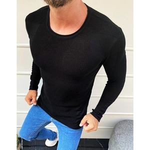 Black men's pullover sweater WX1587 kép