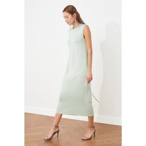 Trendyol Mint Gathered Detailed Knitted Dress kép