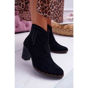 Women’s Boots On High Heel Black Westema kép