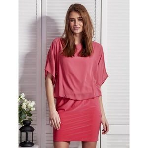 Pink dress with airy top kép