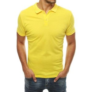 LegyFerfi Egyszínű sárga galléros póló kép
