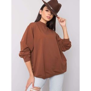 Basic brown cotton sweatshirt kép