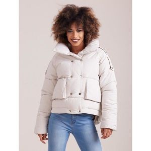 Short ecru winter jacket kép