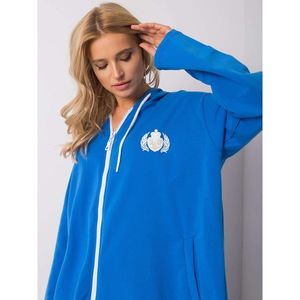 Blue cotton hoodie kép