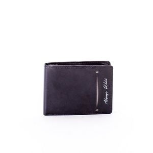 Black leather wallet with a slit kép