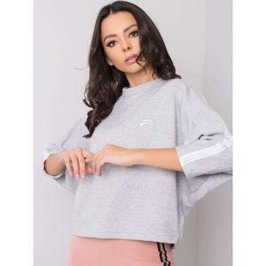 FOR FITNESS Gray and white sweatshirt without a hood kép
