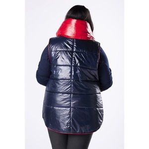 quilted vest with a hood kép