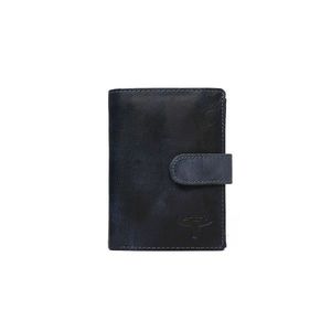 Men´s dark blue leather wallet kép
