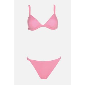Trendyol Pink Triangle Bikini Set kép