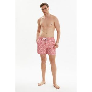 Trendyol Pink Men's Printed Swimwear kép