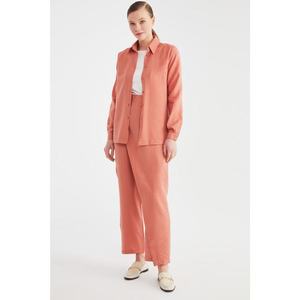 Trendyol Dried Rose Frill Detailed Trousers kép
