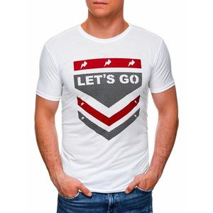 Edoti Men's printed t-shirt S1423 kép