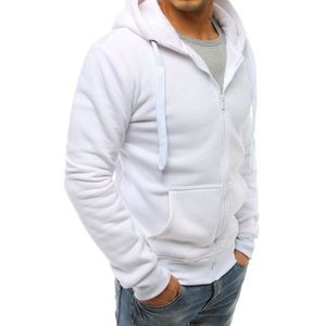 Men's white zip sweatshirt BX3688 kép