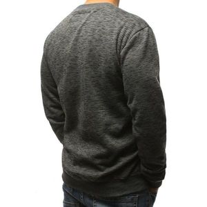 Anthracite men's sweatshirt with print BX3720 kép