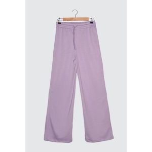 Trendyol Lilac Wide Cut Knitted Sweatpants kép