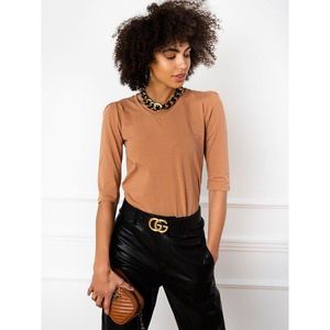 Light brown cotton blouse kép