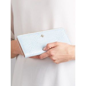 Wallet with a subtle blue pattern kép