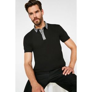 Koton Men's Black Polo T-Shirt kép