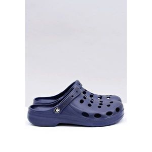 Men's Slides Sandals Crocs Navy Blue kép