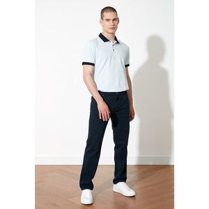 Trendyol Navy Blue Men's Belt-Waist Trousers kép