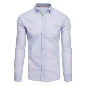 White men's shirt with patterns DX1886 kép