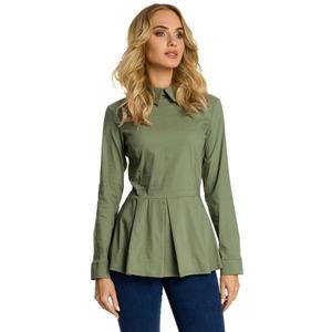 Made Of Emotion Woman's Blouse M339 Khaki kép