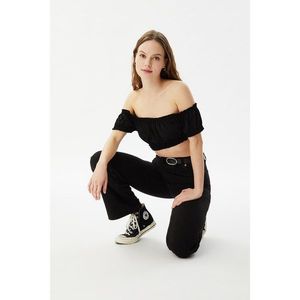 Trendyol Black Carmen Collar Knitted Blouse kép