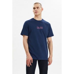 Trendyol Navy Blue Men's T-Shirt kép