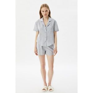 Trendyol Gray Woven Pajamas Set kép
