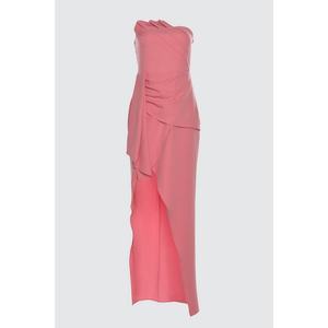 Trendyol Pink Collar Detailed Evening Dress & Graduation Gown kép