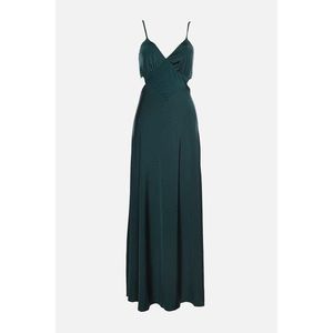 Trendyol Emerald Green Back Detailed Evening Dress & Graduation Gown ...