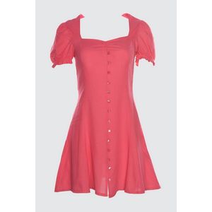 Trendyol Fuchsia Button Detailed Beach Dress kép