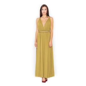 Figl Woman's Dress M483 Light Olive kép