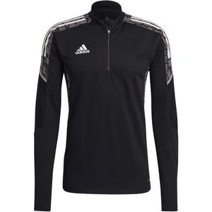 adidas CONDIVO21 TRAINING TOP Férfi futball pulóver, fekete, méret XL kép