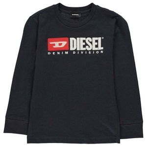 Diesel Junior Boys Long Sleeves Division T Shirt kép