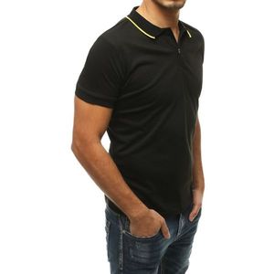 Men's black polo shirt PX0324 kép