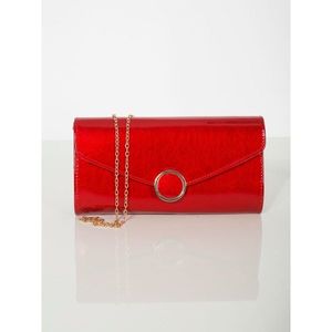 Lacquered red clutch bag kép
