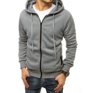 Gray men´s zipped hoodie BX4945 kép