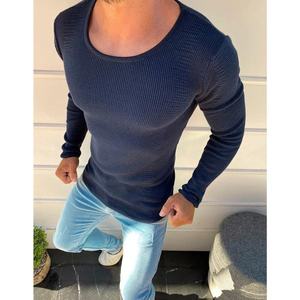 Men's navy blue sweater WX1608 kép