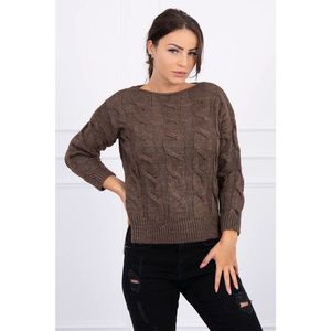 Short sweater with longer back cappuccino kép