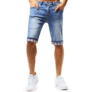 Men's denim shorts blue SX0728 kép